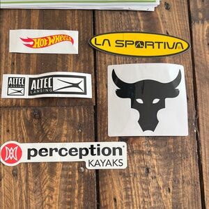 Vintage LOT SET of 5 New STICKERS Sticker Collection HOT WHEELS, ALTEC LA GUC